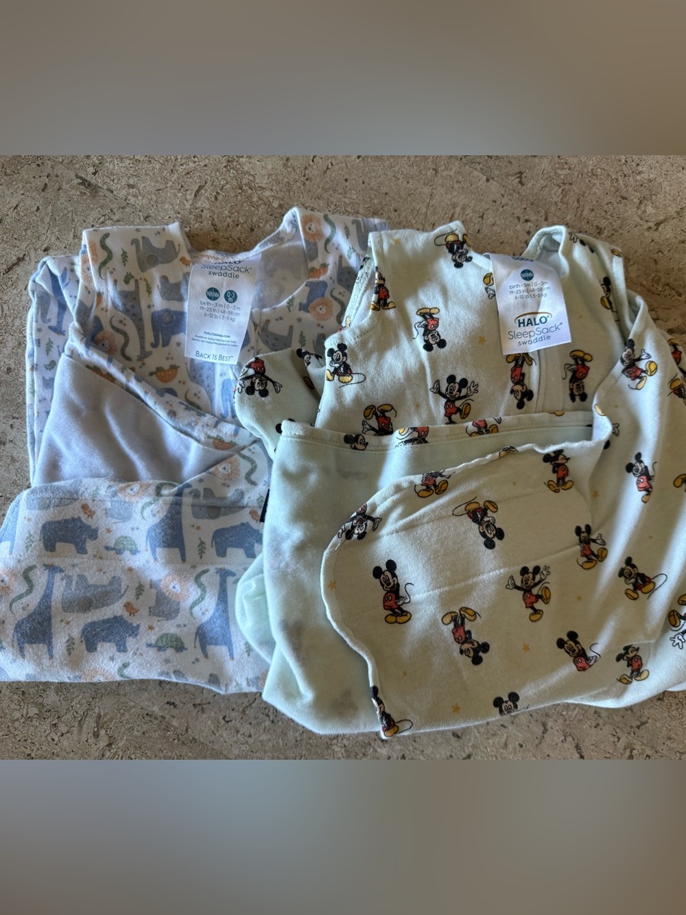 Set of two HALO Sleepsack Swaddle, 3-Way Adjustable- Newborn to 3